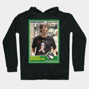 Dwight Schrute Basketball Trading Card Hoodie
